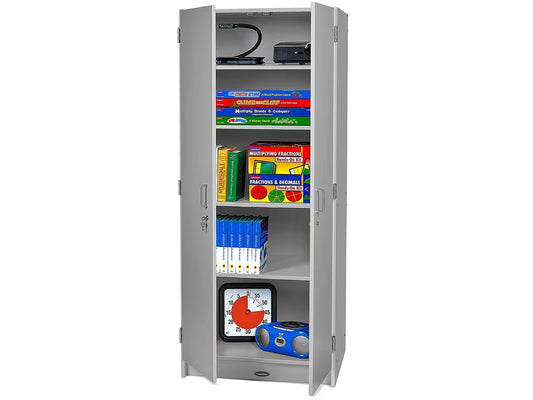Flex-Space Locking Storage Cabinet - Gray - US 3325