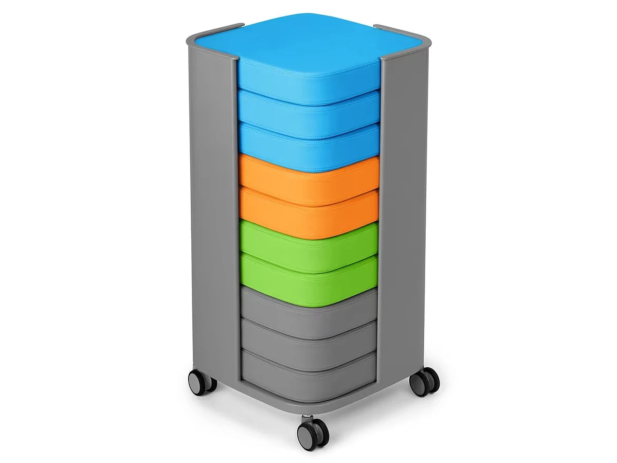 Flex-Space Premium Floor Cushion Storage Cart - US 9158