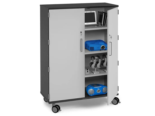 Modern Edge Mobile 4-Shelf Locking Storage Cabinet - US 1712