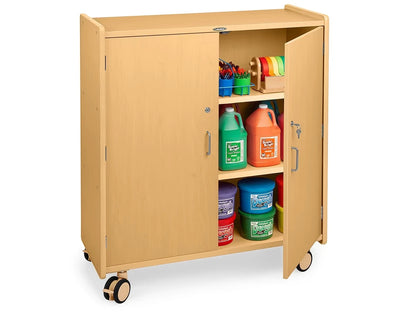 Flex-Space Jr.® Mobile 3-Shelf Locking Storage Cabinet - US 4414