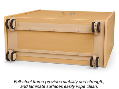 Flex-Space Jr.® Mobile 3-Shelf Locking Storage Cabinet - US 4414