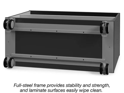 Modern Edge Mobile 2-Shelf All-Purpose Storage Unit - US 8432