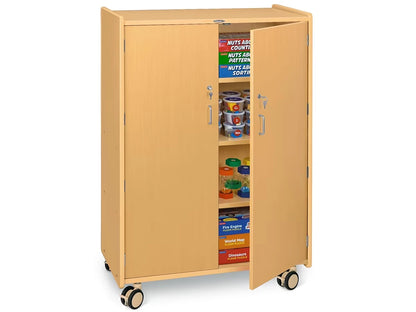 Flex-Space Jr.® Mobile 4-Shelf Locking Storage Cabinet - US 6940