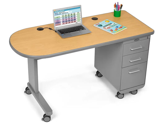 Flex-Space Mobile Teacher Desk - Maple - US 5023