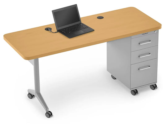 Modern Edge Mobile Teacher Desk - US 4712