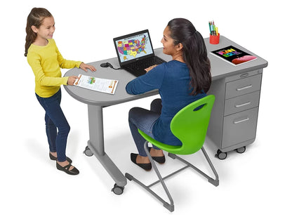 Flex-Space Mobile Teacher Desk - Gray - US 3628